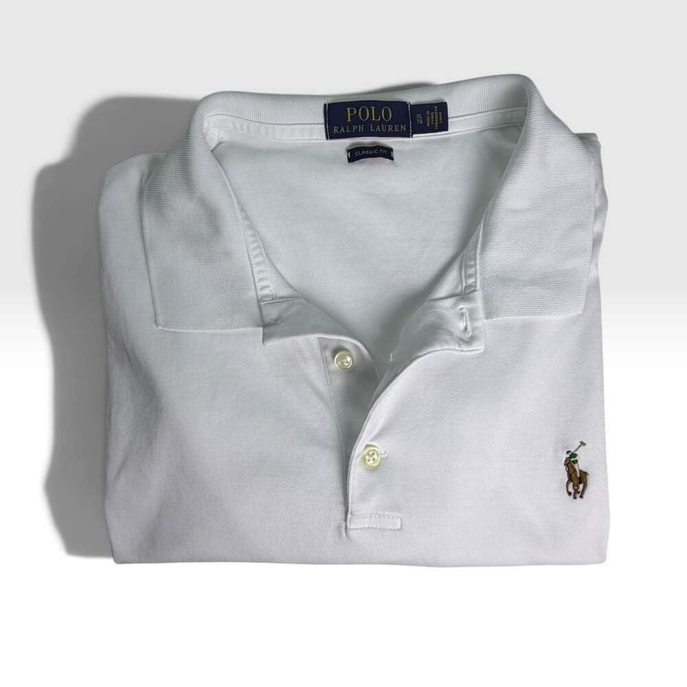 Polo Ralph Lauren Classic Fit Soft Cotton Polo Men’s XL White